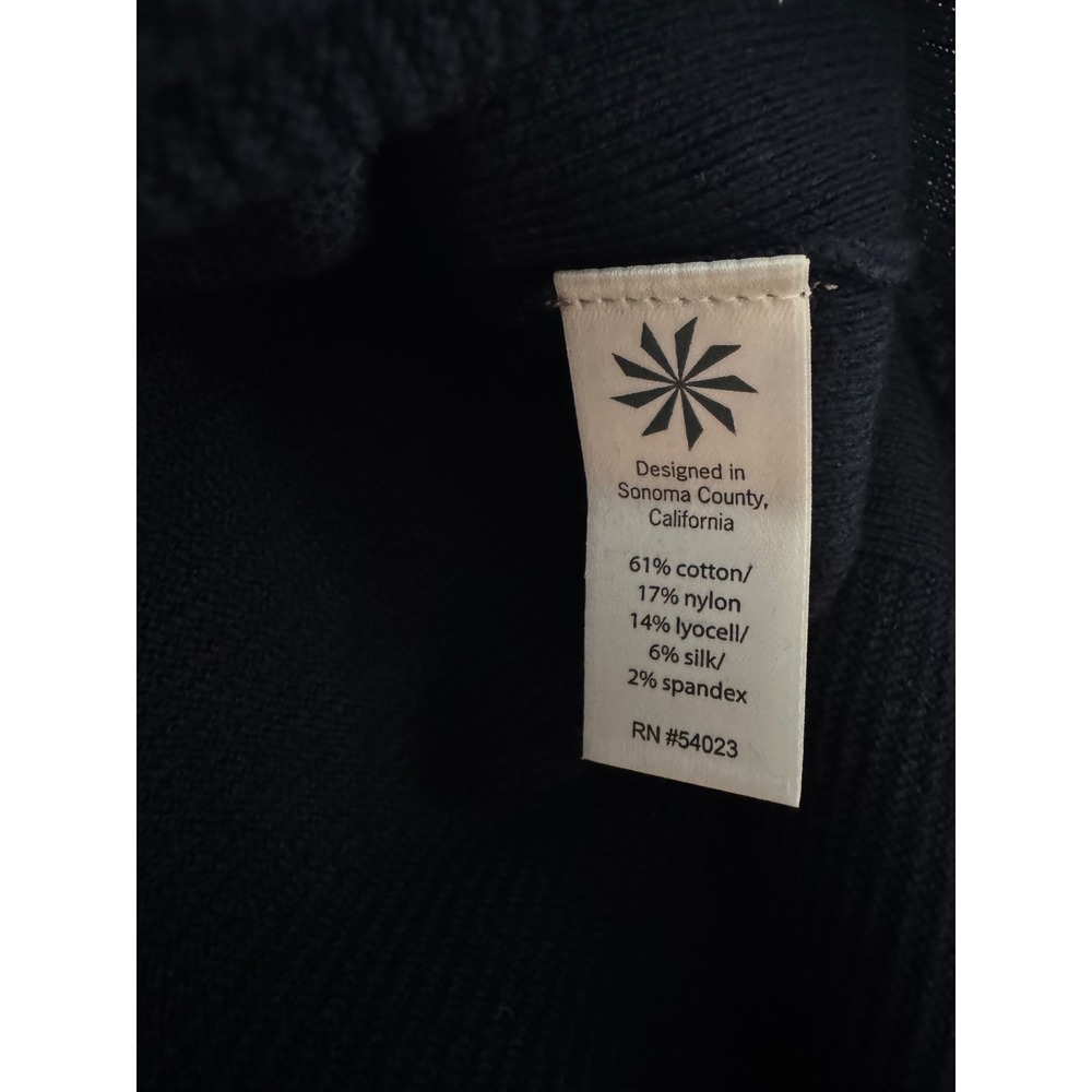 Athleta Daybreak CYA Sweater Womens XS Navy Blue Knit Long Sleeve‎ Pullover - Picture 5 of 6